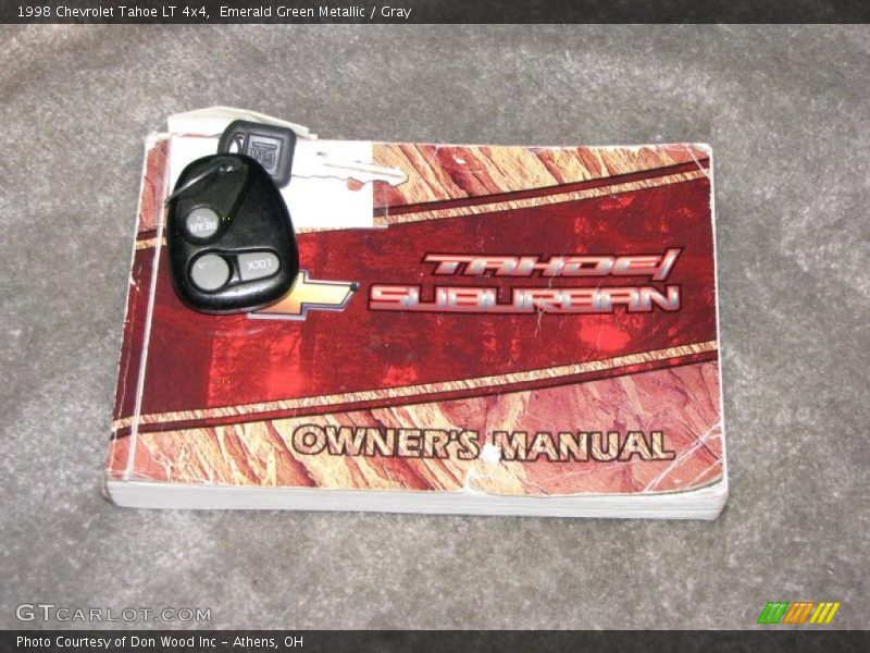Emerald Green Metallic / Gray 1998 Chevrolet Tahoe LT 4x4