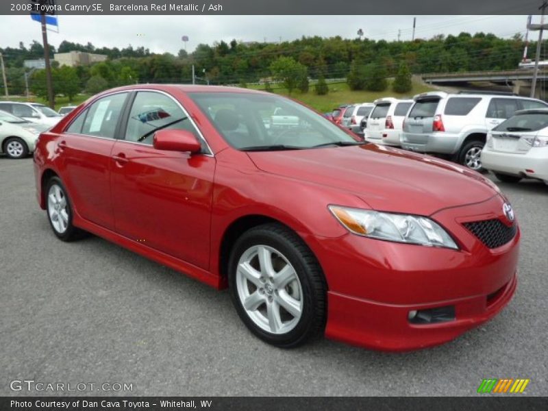 Barcelona Red Metallic / Ash 2008 Toyota Camry SE