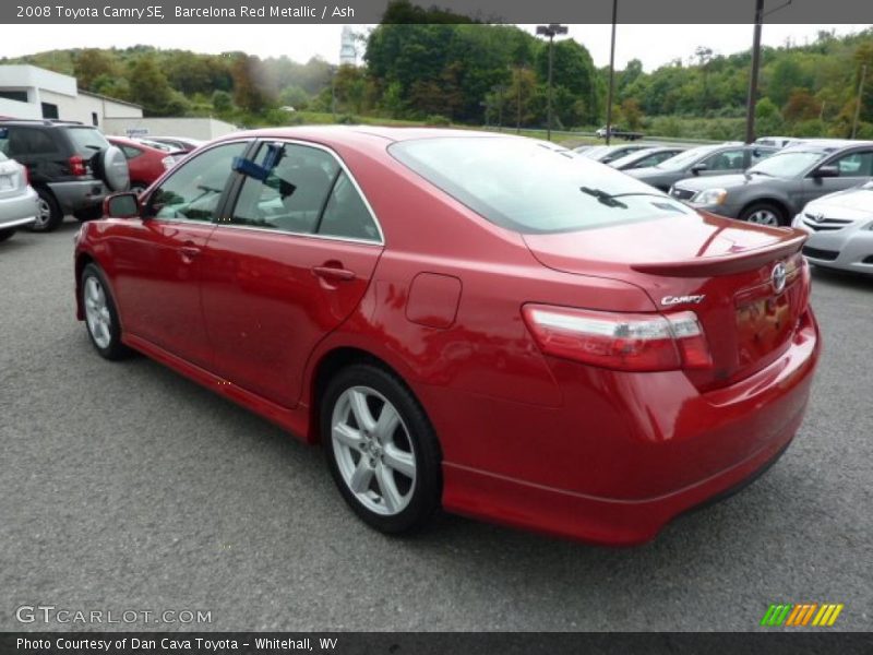 Barcelona Red Metallic / Ash 2008 Toyota Camry SE