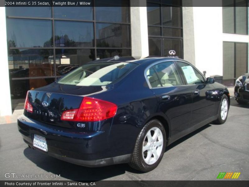 Twilight Blue / Willow 2004 Infiniti G 35 Sedan