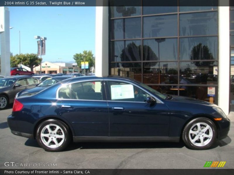 Twilight Blue / Willow 2004 Infiniti G 35 Sedan