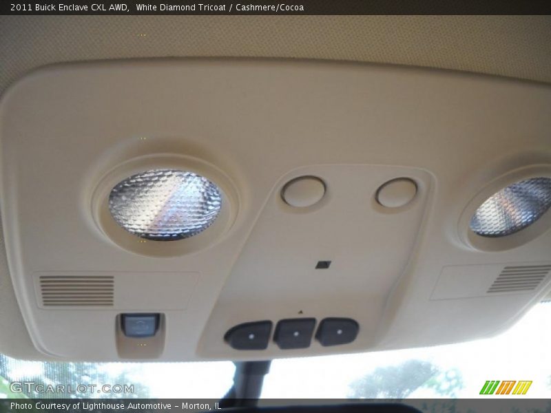 White Diamond Tricoat / Cashmere/Cocoa 2011 Buick Enclave CXL AWD