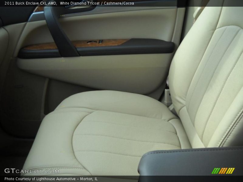 White Diamond Tricoat / Cashmere/Cocoa 2011 Buick Enclave CXL AWD