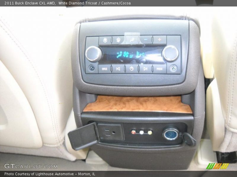 White Diamond Tricoat / Cashmere/Cocoa 2011 Buick Enclave CXL AWD
