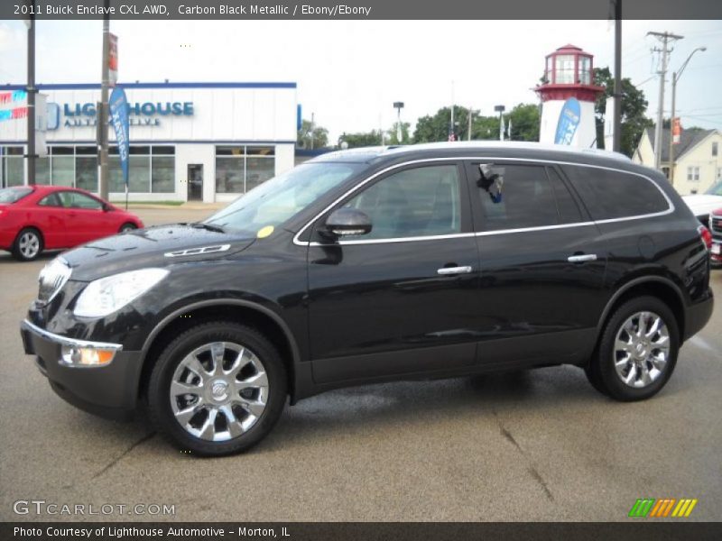 Carbon Black Metallic / Ebony/Ebony 2011 Buick Enclave CXL AWD