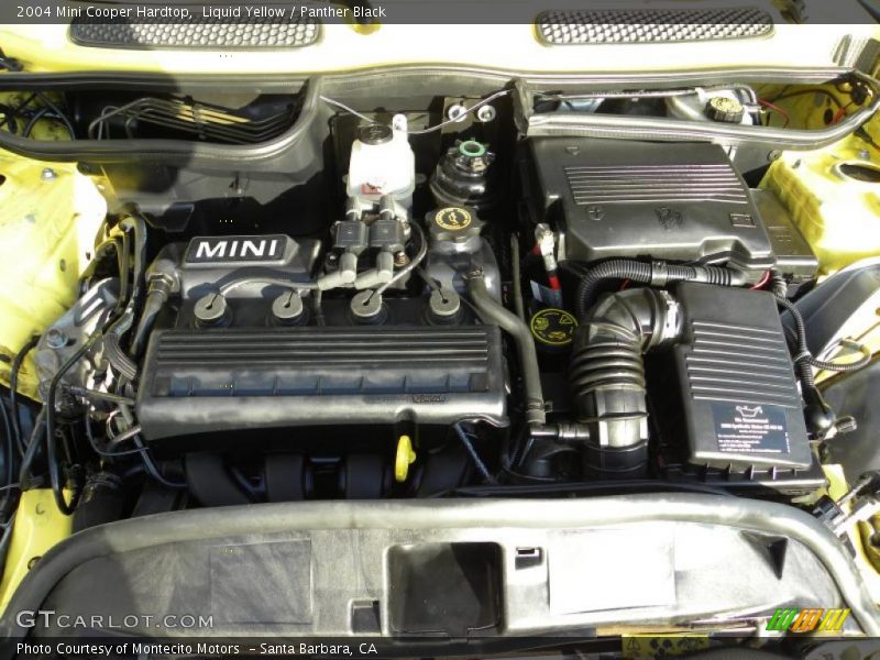 Liquid Yellow / Panther Black 2004 Mini Cooper Hardtop
