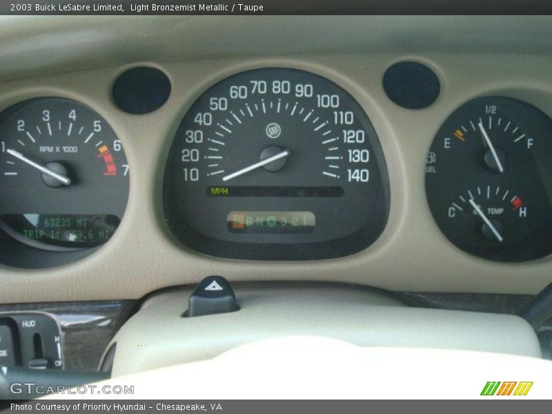 Light Bronzemist Metallic / Taupe 2003 Buick LeSabre Limited