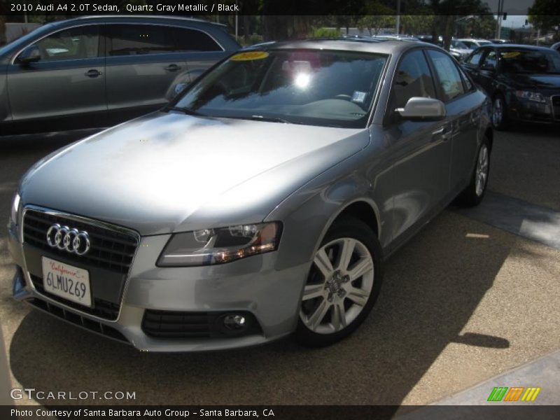 Quartz Gray Metallic / Black 2010 Audi A4 2.0T Sedan