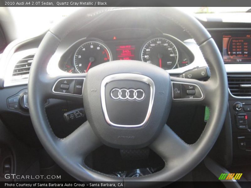 Quartz Gray Metallic / Black 2010 Audi A4 2.0T Sedan