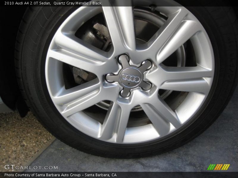 Quartz Gray Metallic / Black 2010 Audi A4 2.0T Sedan