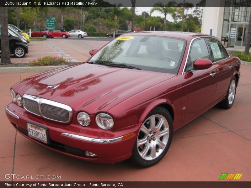 Radiance Red Metallic / Ivory 2006 Jaguar XJ XJ8