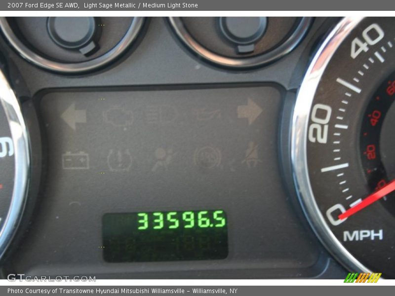 Light Sage Metallic / Medium Light Stone 2007 Ford Edge SE AWD