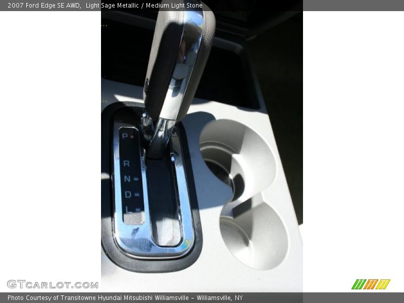 Light Sage Metallic / Medium Light Stone 2007 Ford Edge SE AWD