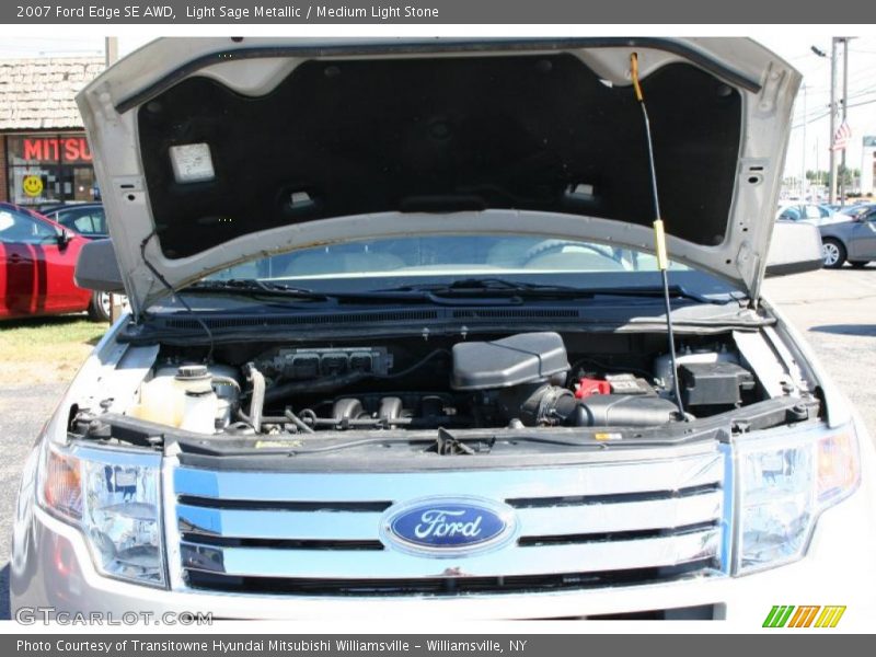 Light Sage Metallic / Medium Light Stone 2007 Ford Edge SE AWD