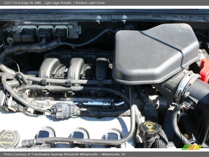 Light Sage Metallic / Medium Light Stone 2007 Ford Edge SE AWD