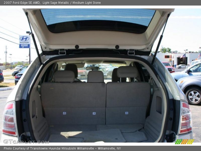 Light Sage Metallic / Medium Light Stone 2007 Ford Edge SE AWD