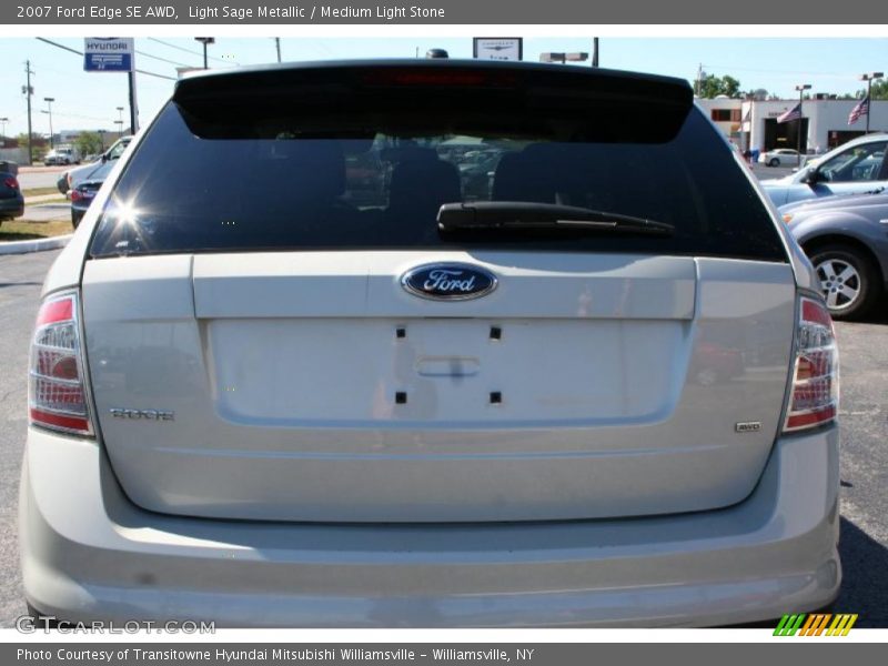 Light Sage Metallic / Medium Light Stone 2007 Ford Edge SE AWD