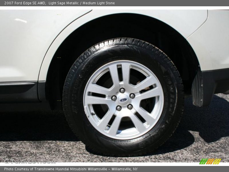Light Sage Metallic / Medium Light Stone 2007 Ford Edge SE AWD