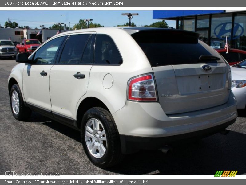 Light Sage Metallic / Medium Light Stone 2007 Ford Edge SE AWD