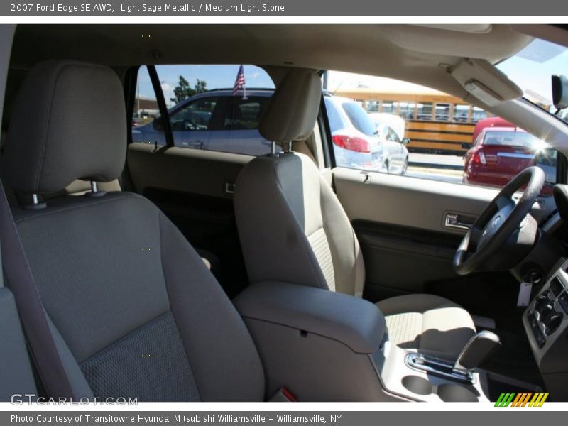 Light Sage Metallic / Medium Light Stone 2007 Ford Edge SE AWD