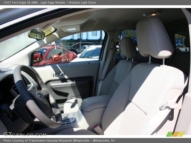 Light Sage Metallic / Medium Light Stone 2007 Ford Edge SE AWD