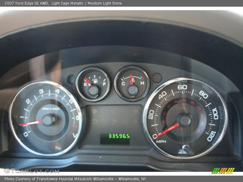 Light Sage Metallic / Medium Light Stone 2007 Ford Edge SE AWD