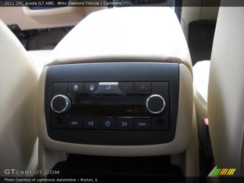 White Diamond Tintcoat / Cashmere 2011 GMC Acadia SLT AWD