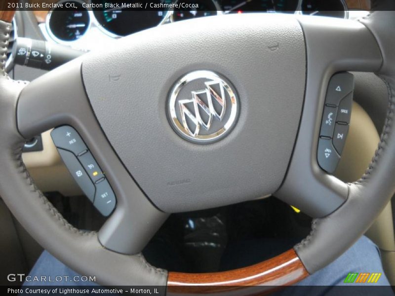 Carbon Black Metallic / Cashmere/Cocoa 2011 Buick Enclave CXL