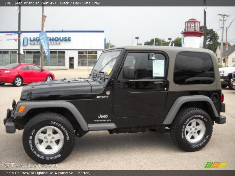 Black / Dark Slate Gray 2005 Jeep Wrangler Sport 4x4