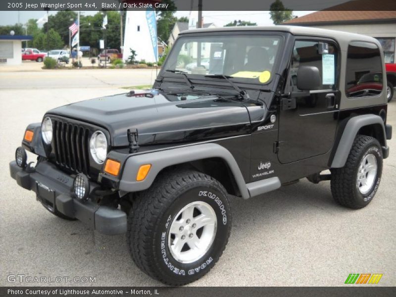 Black / Dark Slate Gray 2005 Jeep Wrangler Sport 4x4