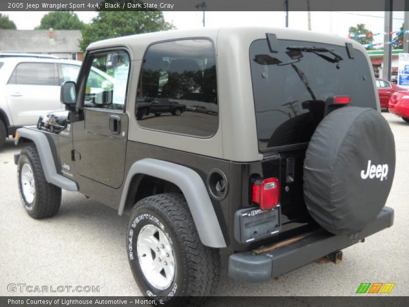 Black / Dark Slate Gray 2005 Jeep Wrangler Sport 4x4