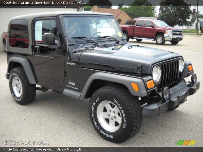 Black / Dark Slate Gray 2005 Jeep Wrangler Sport 4x4