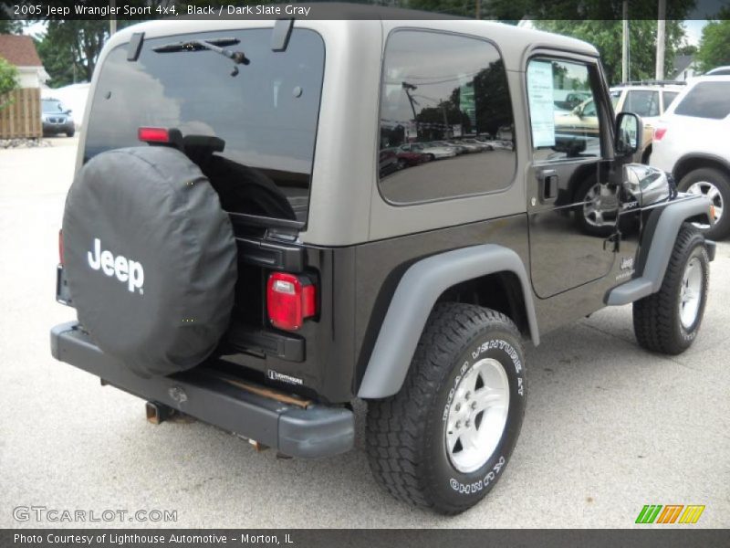 Black / Dark Slate Gray 2005 Jeep Wrangler Sport 4x4