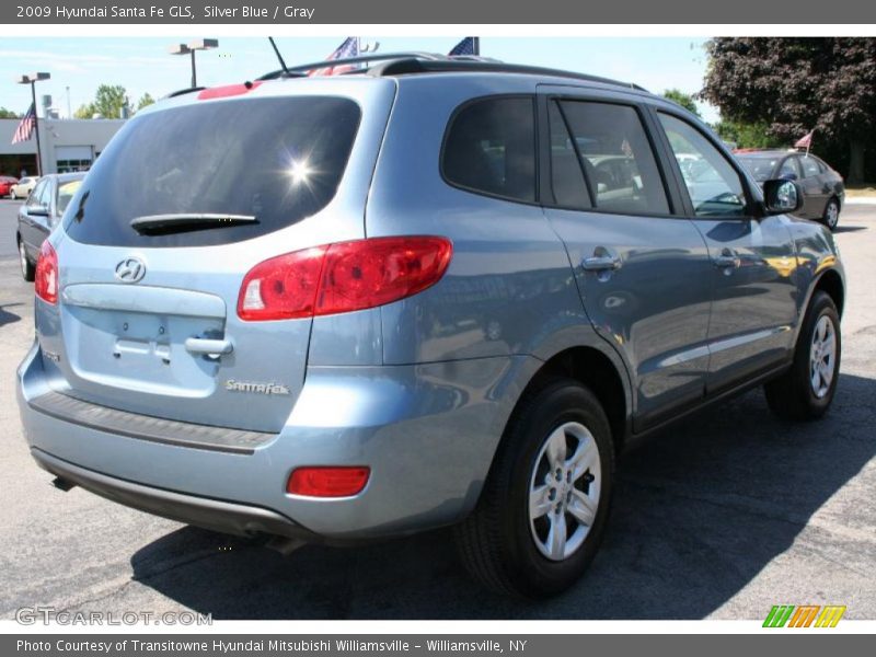Silver Blue / Gray 2009 Hyundai Santa Fe GLS