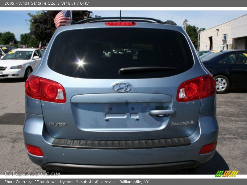 Silver Blue / Gray 2009 Hyundai Santa Fe GLS
