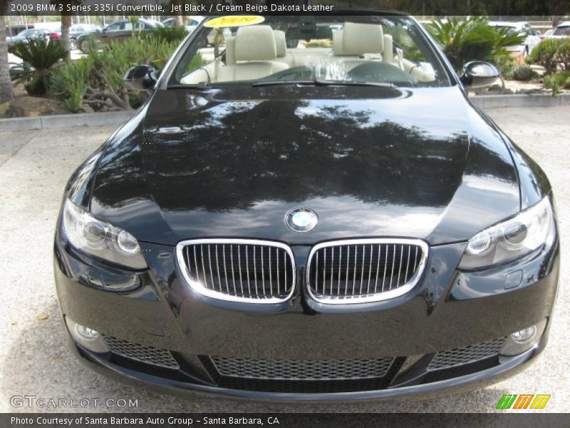 Jet Black / Cream Beige Dakota Leather 2009 BMW 3 Series 335i Convertible
