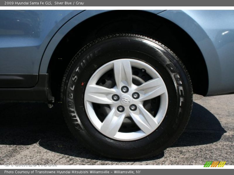 Silver Blue / Gray 2009 Hyundai Santa Fe GLS