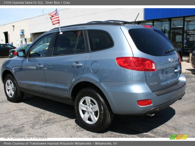 Silver Blue / Gray 2009 Hyundai Santa Fe GLS