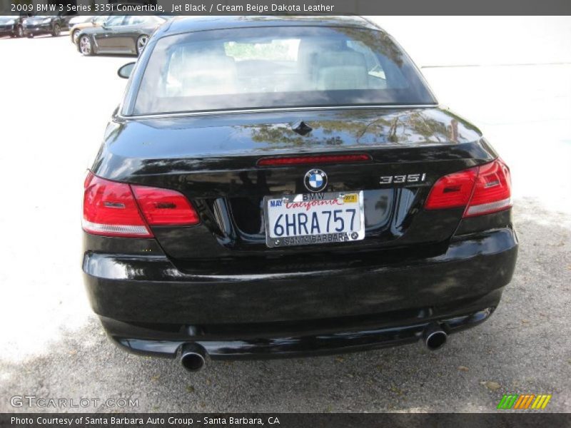 Jet Black / Cream Beige Dakota Leather 2009 BMW 3 Series 335i Convertible