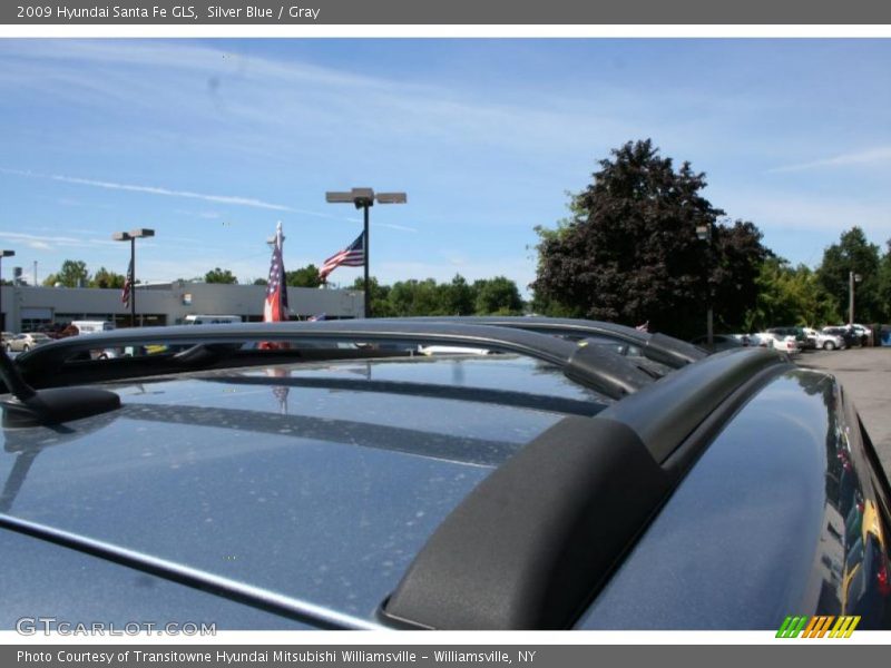 Silver Blue / Gray 2009 Hyundai Santa Fe GLS