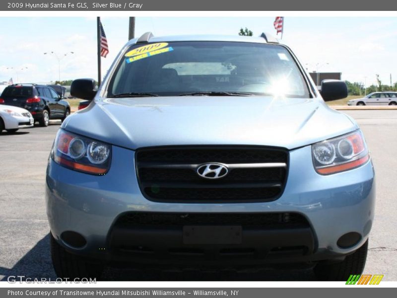 Silver Blue / Gray 2009 Hyundai Santa Fe GLS