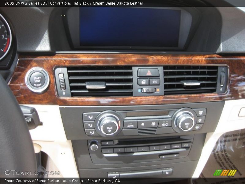 Jet Black / Cream Beige Dakota Leather 2009 BMW 3 Series 335i Convertible
