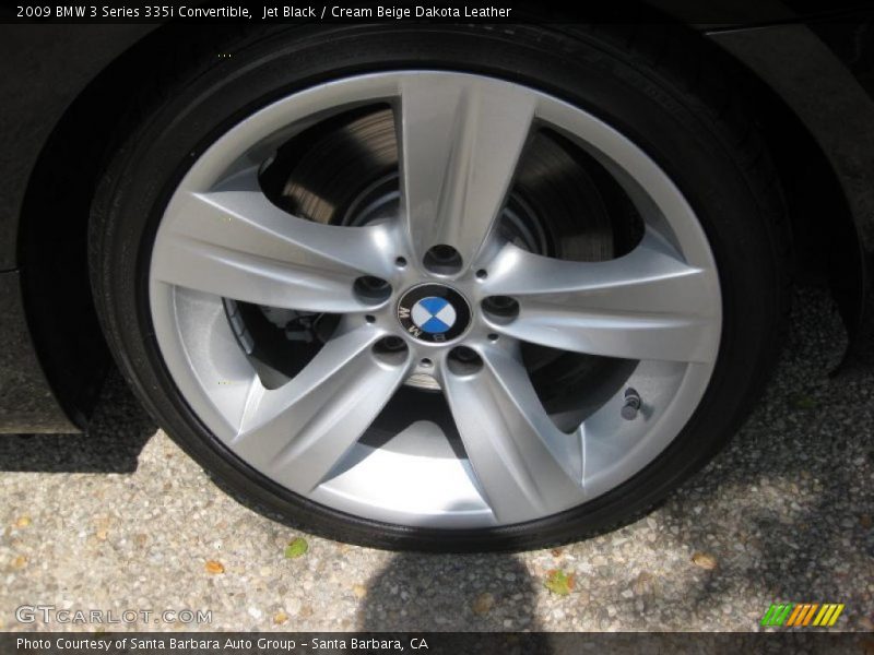 Jet Black / Cream Beige Dakota Leather 2009 BMW 3 Series 335i Convertible