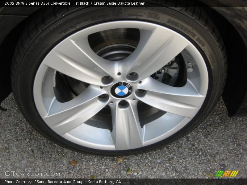 Jet Black / Cream Beige Dakota Leather 2009 BMW 3 Series 335i Convertible