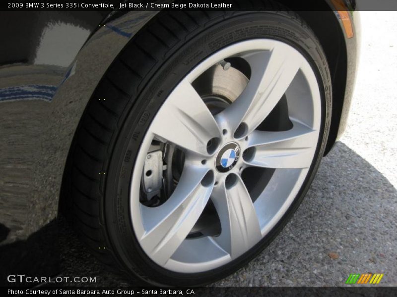 Jet Black / Cream Beige Dakota Leather 2009 BMW 3 Series 335i Convertible
