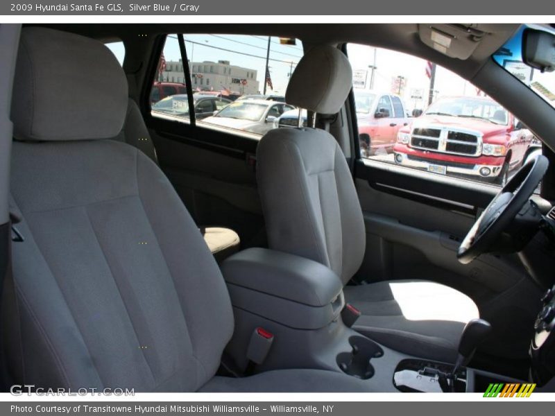 Silver Blue / Gray 2009 Hyundai Santa Fe GLS
