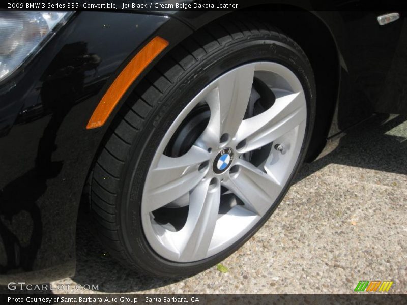 Jet Black / Cream Beige Dakota Leather 2009 BMW 3 Series 335i Convertible