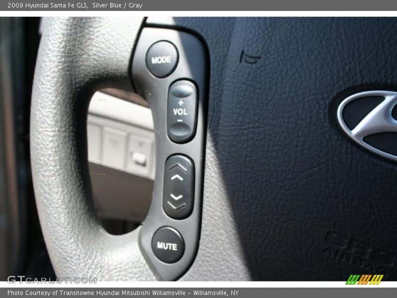 Silver Blue / Gray 2009 Hyundai Santa Fe GLS