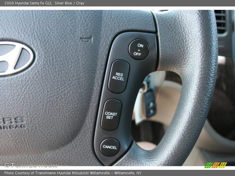Silver Blue / Gray 2009 Hyundai Santa Fe GLS
