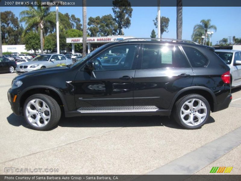 Jet Black / Tobacco 2007 BMW X5 4.8i